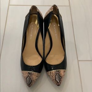 Gianni Bini Pumps (Black/Snake) - Size 9.5